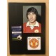 Signed photo of Tony Dunne the Manchester United footballer.